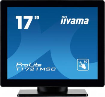 17 Zoll iiyama ProLite T1721MSC-B1, 43.2cm Multi-Touch, TFT, 5ms, 1x VGA (60Hz@1280x1024), 1x DVI