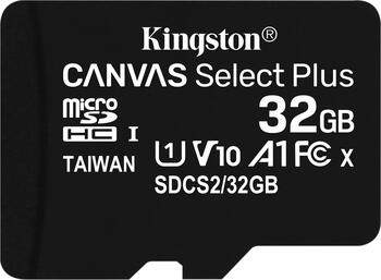 32 GB Kingston Canvas Select Plus microSDHC Kit Speicherkart lesen: 100MB/s
