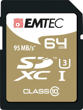 64 GB Emtec SpeedIN Pro SDXC Speicherkarte, lesen: 95MB/s, schreiben: 85MB/s