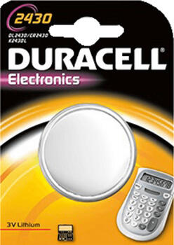 Duracell CR2430, Lithium, 3V Knopfzelle 1er Pack 