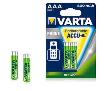 Varta Phone Accu AAA Micro, NiMH, 1.2V, 2er-Pack 