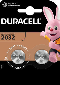 Duracell CR2032, Lithium, 3V Knopfzelle 2er-Pack 