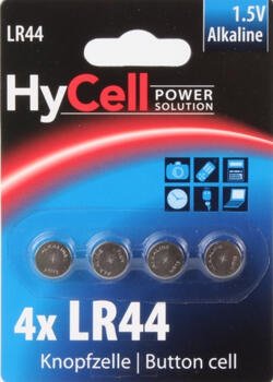 HyCell Alkaline Power Solution LR44/LR1154, 4er-Pack 