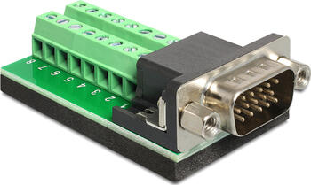 Delock Adapter VGA Stecker > Terminalblock 16 Pin 