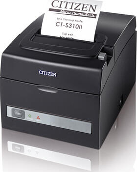 Citizen CT-S310II, Dual-IF, Cutter schwarz Bondrucker 