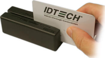 ID TECH MiniMagII Magnetkartenleser Schwarz USB / PS/2 