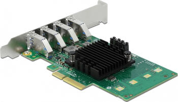Delock PCI Express x4 Karte zu 4 x extern USB 3.0 Quad Channel - Low Profile Formfaktor