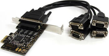 StarTech 4 Port Seriell RS232 PCI Express Schnittstellenkart Integrierter 256-Byte-FIFO
