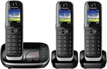 Panasonic KX-TGJ323 schwarz, Analogestelefon mit Anrufbeantworter