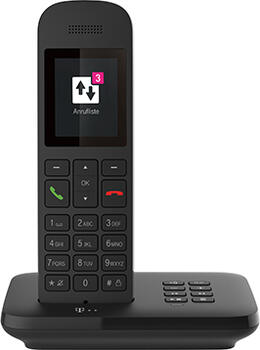 Telekom Sinus A12 Analogtelefon (schnurlos) schwarz 
