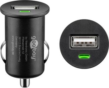 goobay USB-Autoladegerät 1,0A kompakte Stromversorgung 