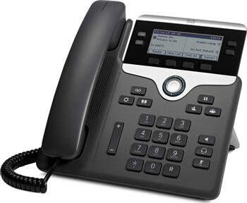 Cisco 7841 IP Phone schwarz, VoIP-Telefon (schnurgebunden), Clip, Freisprechen, programmierbare Tasten, SIP, Wideband
