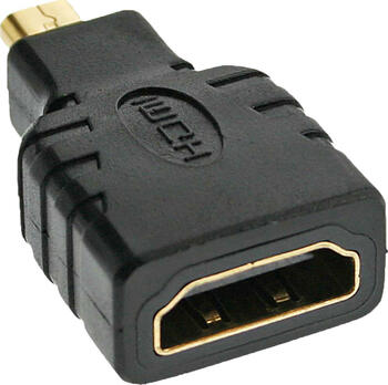 Adapter microHDMI-Stecker auf HDMI-Buchse Inline 