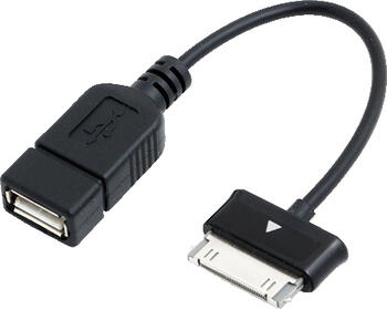 0,15m USB Kabel LogiLink A auf Adapter 30pin schwarz 