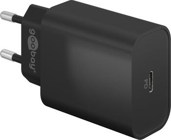 Goobay USB-C PD Schnellladegerät (45 W) schwarz Ladeadapter mit 1x USB-C-Anschluss (Power Delivery)