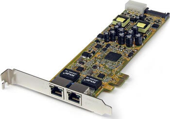 StarTech ST2000PEXPSE Dual Port PCI Express Gigabit Netzwerkkarte - PCIe PoE/PSE NIC Server Adapter
