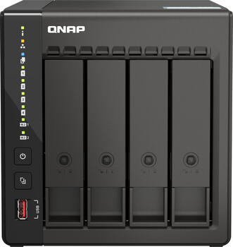 QNAP Turbo Station TS-453E-8G, 8GB RAM, 2x 2.5GBase-T bis zu 4 Laufwwerke