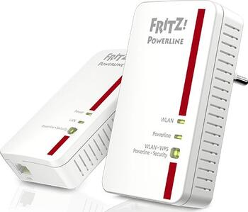 AVM FRITZ!Powerline 1240E Kit, 2er-Pack, Mesh, Wi-Fi 4, 2.4GHz WLAN (300Mb/s, 2x2), RJ-45 (10/100/1000Base-T)