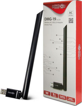 Inter-Tech DMG-19, 2.4GHz/5GHz WLAN, USB-A 2.0 [Stecker] 