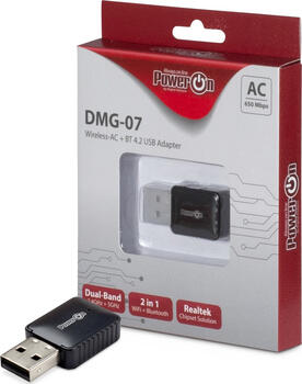 Inter-Tech PowerOn DMG-07, 2.4GHz/5GHz WLAN, Bluetooth 4.2, USB-A 2.0