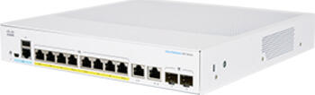 8-Port Cisco Business 350 Desktop Gigabit Managed Switch, 8x RJ-45, 2x RJ-45/SFP, 120W PoE+ Access Point