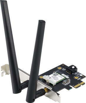 ASUS PCE-AX1800, 2.4GHz/5GHz Wi-Fi 6, Bluetooth 5.2 LE, PCIe 2.0 x1