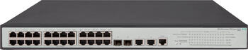 HP OfficeConnect 1950 24G Rackmount Gigabit Smart Switch, 26x RJ-45, 2x SFP+, PoE+, Backplane: 128Gb/s