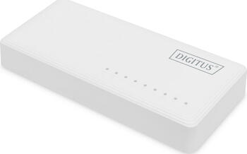 Digitus DN-800 Desktop Gigabit Switch, 8x RJ-45, Backplane, lüfterlos, externes Netzteil