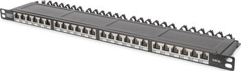 19 Zoll/ 1HE Digitus Professional Patchpanel CAT 6A 19, 24-Port