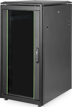 19 Zoll/ 22HE Digitus Professional DN-19 Unique Serie Serverschrank, Glastür, schwarz, 800mm tief