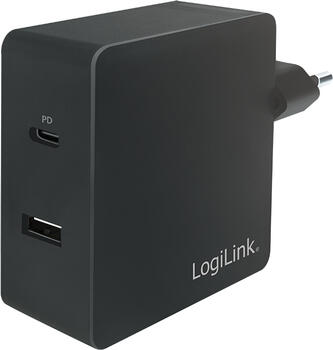 LogiLink PA0230 USB-Netzadapter, USB-A und  USB-C, 65W