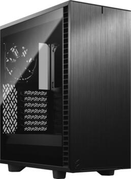 Fractal Design Define 7 Compact Dark Tempered Glass Black, schallgedämmt, Glasfenster ATX-MidiTower