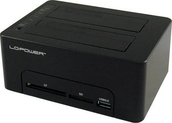 LC-Power LC-DOCK-U3-CR, USB-B 3.0 Dockingstation schwarz 