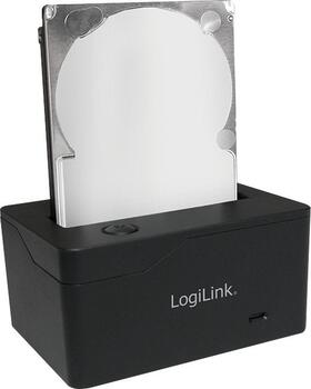 LogiLink USB 3.0 Quickport für 2,5 SATA HDD/SSD schwarz, USB Micro-B 3.0
