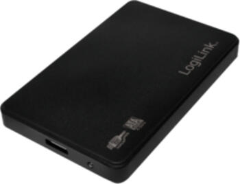 2.5 Zoll HDD/ SSD LogiLink UA0256, USB-B 3.0, SATA 6Gb/s schwarz, Externes Gehäuse