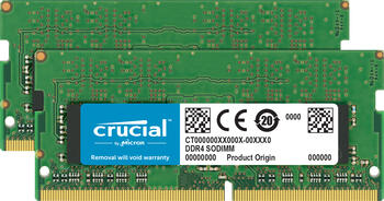 DDR4RAM 2x 16GB DDR4-2400 Crucial SO-DIMM, CL17 Kit 