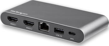 StarTech Dual Monitor USB-C Multiport Adapter, 2 x 4K HDMI, 100W PD 3.0