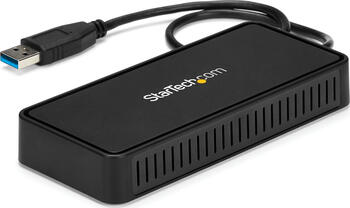 StarTech USB auf Dual-DisplayPort Mini Dock mit GbE LAN, Dual 4K 60 Hz