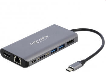 Delock  USB Type-C Dockingstation 4K Y - HDMI / DP / USB 3.0 / SD / LAN / PD 3.0