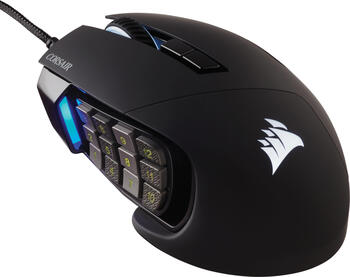 Corsair Scimitar RGB Elite, Maus, rechtshänder USB Gaming Maus
