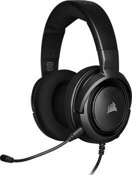Corsair HS-35 schwarz, Over-Ear Headset für Discord, PS4, Xbox One, Nintendo Switch