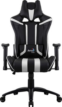 AeroCool AC120 AIR Gamingstuhl, schwarz/weiß 
