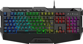 Sharkoon Skiller SGK4, Layout: DE, Rubber Dome, RGB, Gaming-Tastatur