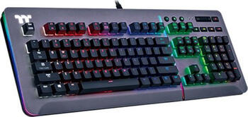 Thermaltake Level 20 RGB Titanium Gaming Keyboard grau, Layout: DE, mechanisch, Cherry MX SPEED RGB Silver, RGB