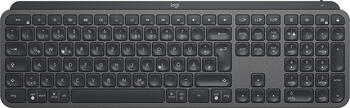 Logitech MX Keys schwarz, Layout: DE, Rubber Dome, Tastatur 