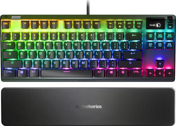 SteelSeries Apex 7 TKL, Layout: DE, mechanisch, SteelSeries QX2 RED, RGB, Gaming-Tastatur