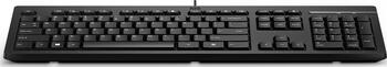 HP 125 kabelgebundene Tastatur, Layout: DE, Rubber Dome, Tastatur
