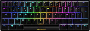 Sharkoon Skiller SGK50 S4 White, Layout: DE, mechanisch, Kaihua/Kailh KT BROWN, RGB, Gaming-Tastatur