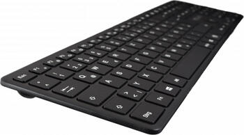 V7 KW550BT Bluetooth Tastatur, Layout: DE, Rubber Dome, Tastatur