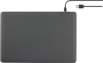 Hama Wireless Charging Mousepad, dunkelgrau induktives Aufladen (Qi)